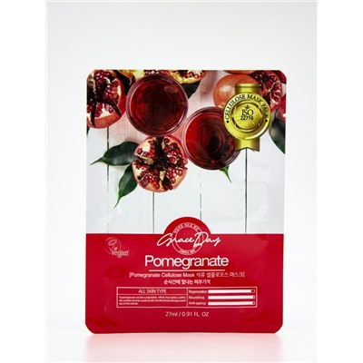 GRACE DAY - МАСКА ТКАНЕВАЯ ДЛЯ ЛИЦА TRADITIONAL ORIENTAL MASK SHEET POMEGRANATE(ORDERABLE AT THE END OF MARCH), 22 G