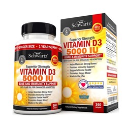 BioSchwartz | Vitamin D3 - 360 Капсул