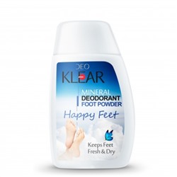 "HAPPY FEET" "ДеоКлер" дезодорант-порошок для ног на квасцах, с растительными добавками 50 гр. NEW!