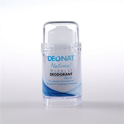 Дезодорант-Кристалл "ДеоНат" чистый, стик, вывинчивающийся (twist-up) , 80 гр.