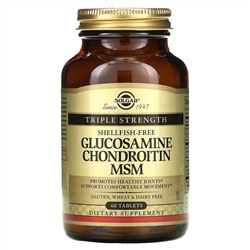 Glucosamine Chondroitin MSM (2 таблетки) Solgar, США таблетки 60