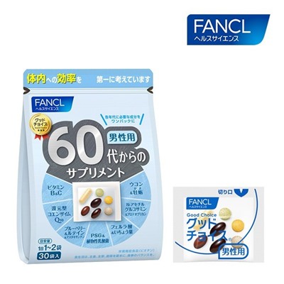 Fancl 60 Комплексы витаминов и минералов для мужчин (60+)