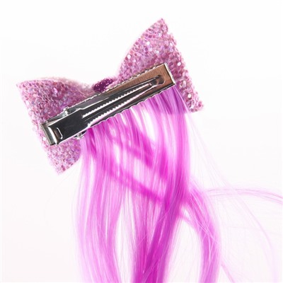 Прядь для волос "Бант. Искорка", My Little Pony, фиолетовая, 40 см