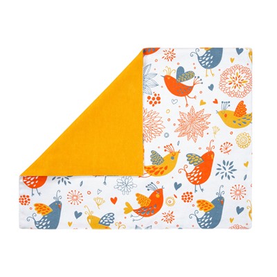 Салфетка под приборы Birds, птицы, оранжевый
