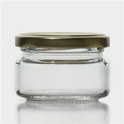 Набор стеклянных банок с крышкой для консервации, ТО-66 мм, для свечей, 0,1 л, 6 шт