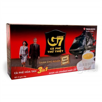 Растворимый кофе G7 "3 в 1", 16 г. х 21 шт.