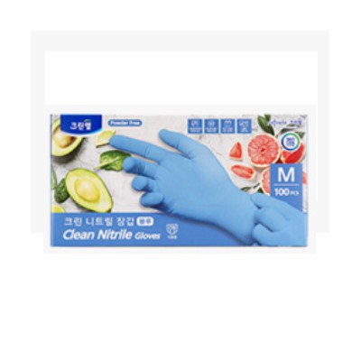 Прочные тонкие перчатки из нитрила без внутреннего покрытия (стандартные, неопудренные, синие) размер М, 100 штук