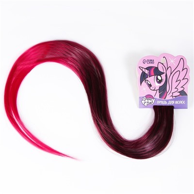 Прядь для волос градиент "Искорка", 40 см, My Little Pony