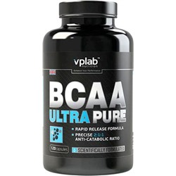BCAA Ultra Pure 1178mg (4 капсулы) Vplab Nutrition, Англия капсулы 120