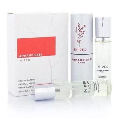 ARMAND BASI IN RED FOR WOMEN EDT 3x20ml