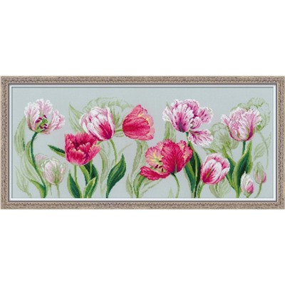 Набор для вышивания Риолис 100-052 Весенние тюльпаны, 70*30 см