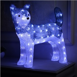 Светодиодная фигура «Волк» 50 × 47 × 21 см, акрил, 88 LED, 220 В, свечение белое