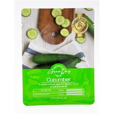 GRACE DAY - МАСКА ТКАНЕВАЯ ДЛЯ ЛИЦА TRADITIONAL ORIENTAL MASK SHEET CUCUMBER(ORDERABLE AT THE END OF MARCH), 22 G