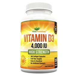 Vita Premium | Vitamin D3 - 365 Капсул