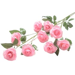 Роза искусственная 9голов  h115см розовый
