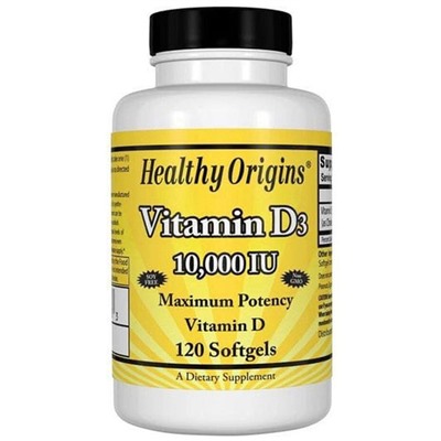 Healthy Origins | Vitamin D3 - 120 Капсул