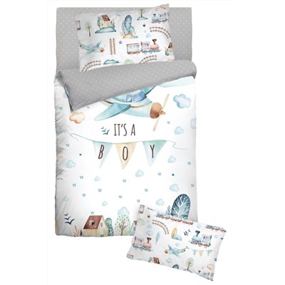 Комплект постельного белья "It's a boy" для новорожденных
