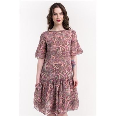 Платье Шармантэ (розовая камея) Р11-970