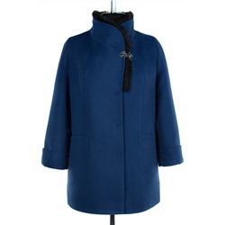 02-1974 Пальто женское утепленное Кашемир синий