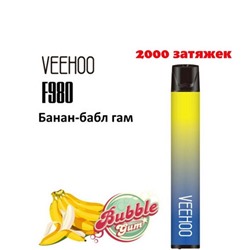 Veehoo 2в1 персональный испаритель 2000 затяжек банан бабл гам