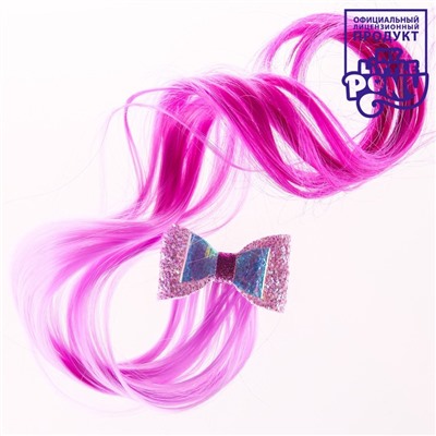 Прядь для волос "Бант. Искорка", My Little Pony, фиолетовая, 40 см