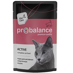 ProBalance влаж.д/кошек 85г Active д/активных