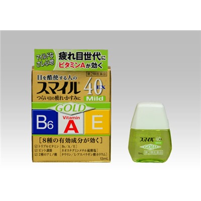 Lion Smile 40 EX Gold Mild - японские капли с Таурином, аминокислотами и витаминами А, E и B6, 15 мл