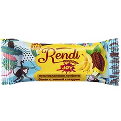 Мультизлаковые конфеты Rendi Joy: банан с темной глазурью 0.5кг