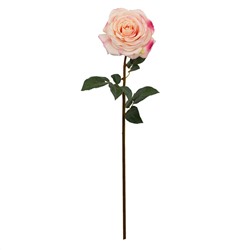 Роза, одиночная, искусственная, h52см, светло-розовый