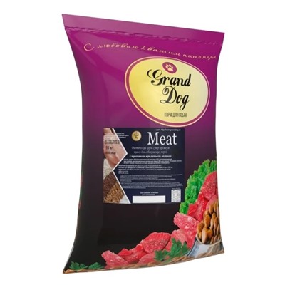 "Meat"  диетический для собак крупных пород с кусочками кроличьего легкого 10 кг