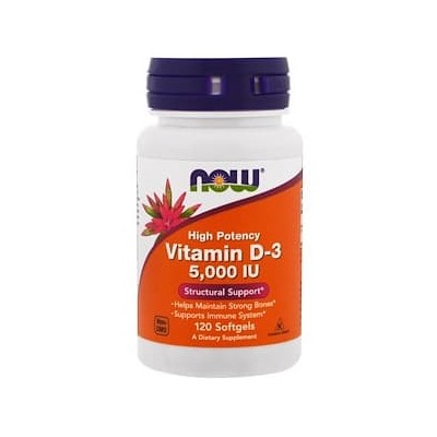 Vitamin D-3 5.000 IU Now, США (120капс)