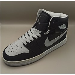 Кроссовки зимние Nike Air Jordan 1 Mid черн./темно-сер.