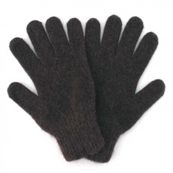 Вязаные шерстяные перчатки