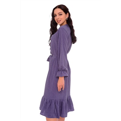 Платье Флоранс (фиолетовый/горох) Р11-609
