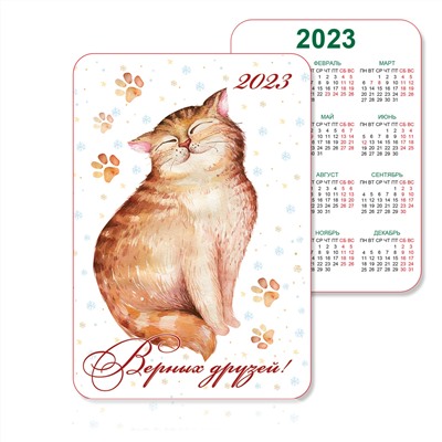 Календарик 2023. Котик символ года