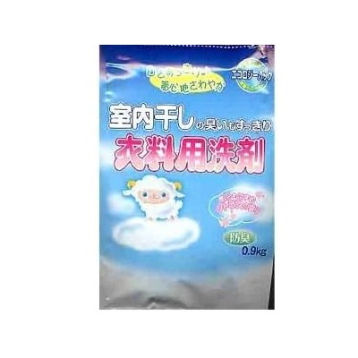 Стиральный порошок "Rocket Soap Shitsunai Boshi" (для стирки белья, предназначенного для сушки внутри помещения / аромат цитрусовых) 0,9 кг