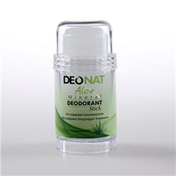 Дезодорант-Кристалл "ДеоНат"с натуральным экстрактом АЛОЭ и глицерином, стик вывинчивающийся (twist-up), 80 гр.