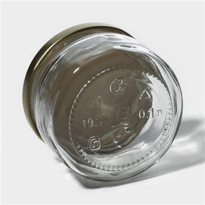 Набор стеклянных банок с крышкой для консервации, ТО-66 мм, для свечей, 0,1 л, 6 шт