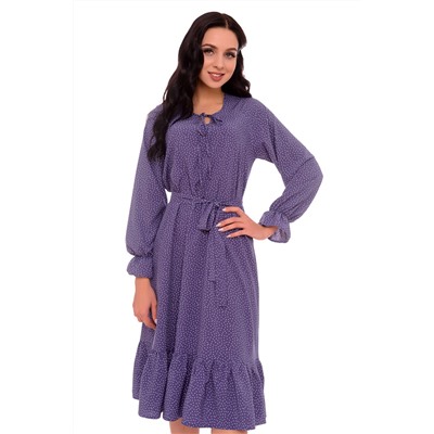 Платье Флоранс (фиолетовый/горох) Р11-609