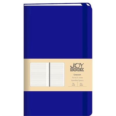 Блокнот А6- 96л линия "Joy Book. Синее озеро" на резинке, кожзам БДБЛ6964177 Эксмо {Китай}