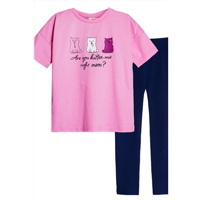 Комплект для девочки 41103 (футболка+лосины)
