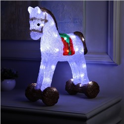 Светодиодная фигура «Лошадка» 40 × 32 × 16 см, акрил, 40 LED, 220 В, свечение белое