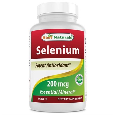 Selenium 200mcg (1 капсула) Best Naturals, США капсулы 30