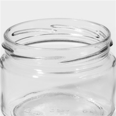 Набор стеклянных банок с крышкой для консервации, ТО-82 мм, для свечей, 0,25 л, 6 шт
