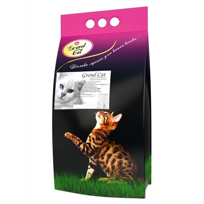 Grand Cat Для взрослых кошек со страусиным мясом 1 кг