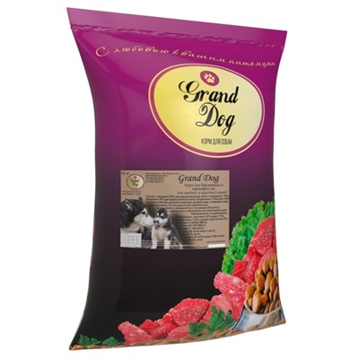 GrandDog ECODOG корм для всех пород собак (с кукурузой) 20 кг