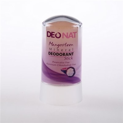 Дезодорант-Кристалл "ДеоНат" с соком МАНГОСТИНА, розовый стик , 60 гр.