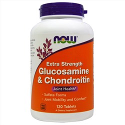 Glucosamine & Chondroitin with MSM Now, США (90 капс)