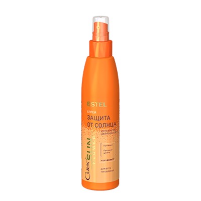 Спрей Увлажнение Защита от UV-лучей для всех типов волос CUREX SUNFLOWER (200 мл)