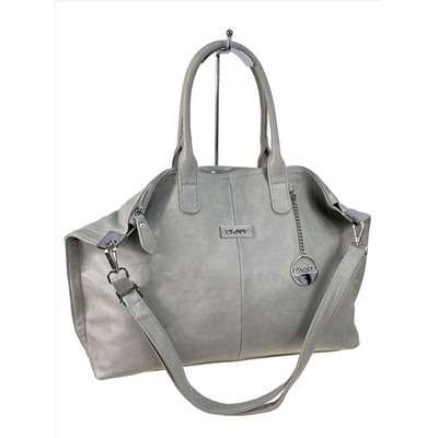 Женская сумка из искусственной кожи, цвет светло серый